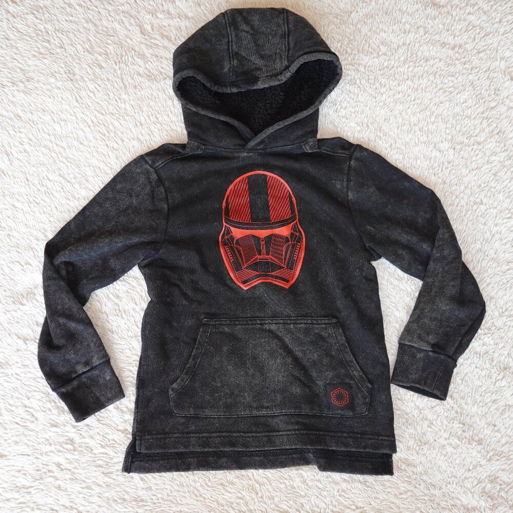 Boys Size Small 5/6 Star Wars Storm Trooper Hoodie Sweatshirt, Like New